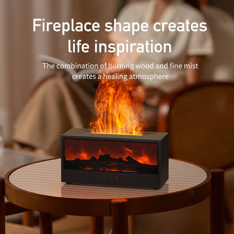 New simulation 3d fireplace flame desktop fragrance machine|undefined