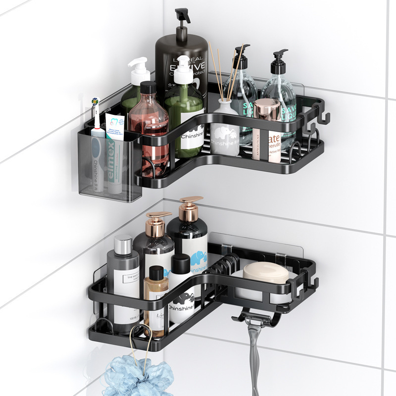 Cross-Border Bathroom Corner Shelf, No-Drill Corner Rack for Toiletries, Shower Room Wall Corner Storage Rack Cross-Border Bathroom Corner Shelf, No-Drill Corner Rack for Toiletries, Shower Room Wall Corner Storage Rack