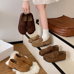葡萄妈同款鞋复古英伦风一脚蹬懒人乐福鞋女2025秋季新款软底单鞋