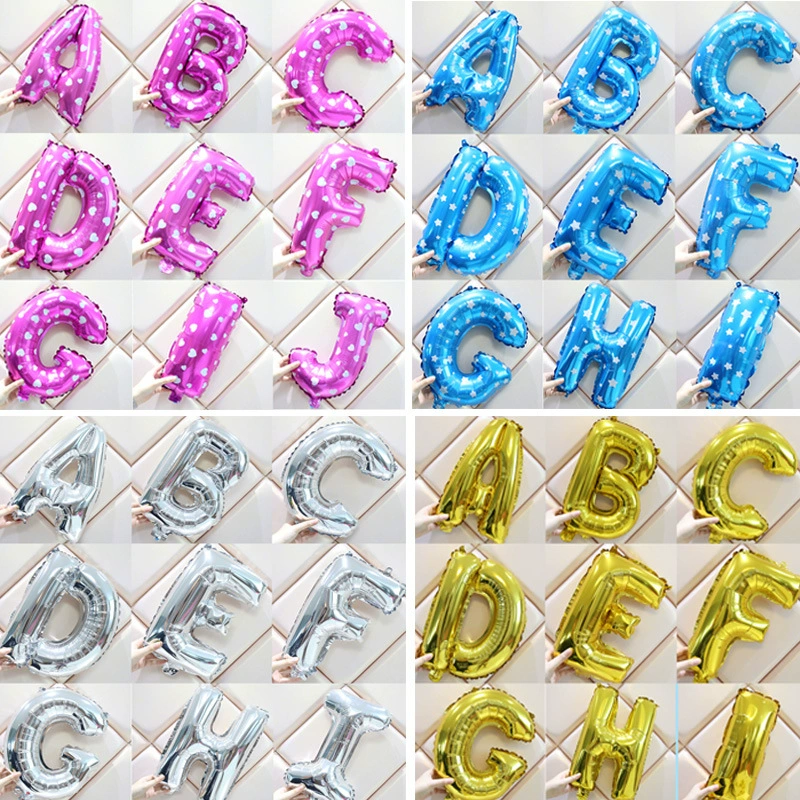 Прямые продажи с фабрики 18-дюймовый воздушный шар с буквами с толстым телом трансграничное свадебное украшение для вечеринки плавающий пустой воздушный шар из алюминиевой пленки