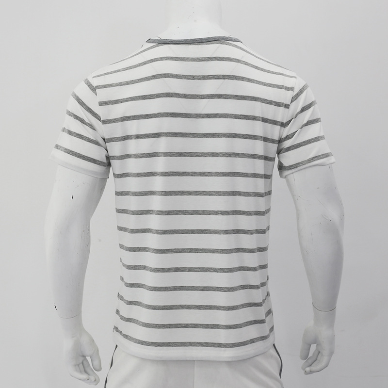 Men's Stripe T-shirt Men's Clothing display picture 47