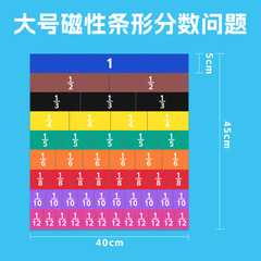 Magnetic Fraction Problem Presenter Large Demonstration Used for Third and Fourth Grade Mathematics Fraction Problems Addition and Subtraction Fraction Blocks