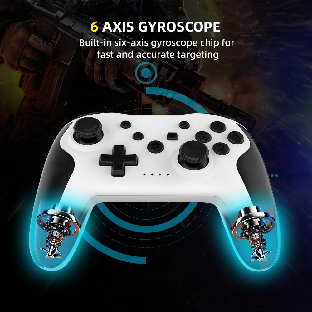 Modelo privado del fabricante Switch seis ejes de vibración continua inalámbrica Bluetooth control de juego Switch despierta vibración sensación