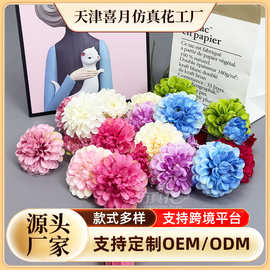 跨境外贸粉色酒红色暗香仿真花绢布单支花材婚庆花墙背景插花厂家