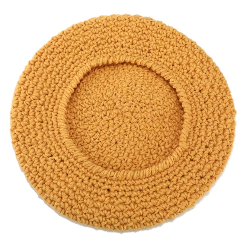 Boina retro británico octogonal sombrero otoño e invierno estilo coreano japonés dulce lindo mano gancho lana pintor sombrero moda