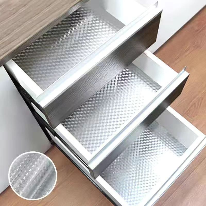 橱柜防油贴可粘垫纸抽屉防水防潮垫家用厨房贴纸衣柜鞋柜|undefined