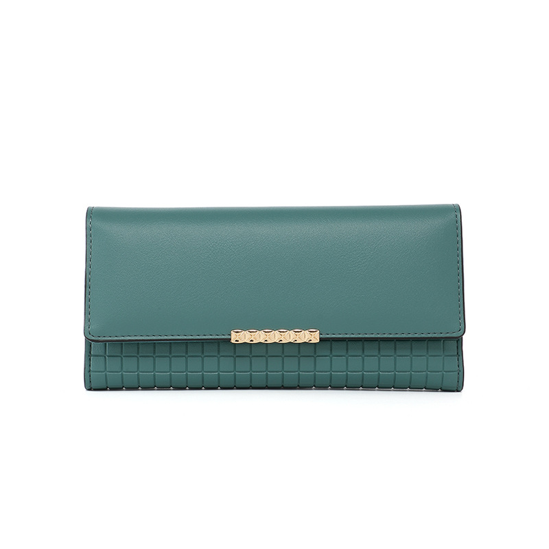 Cartera de las mujeres de la manera de las mujeres cartera larga delgada bolsa de tarjeta de embrague bolsa de las mujeres moneda monedero tarifa bolsa de plata