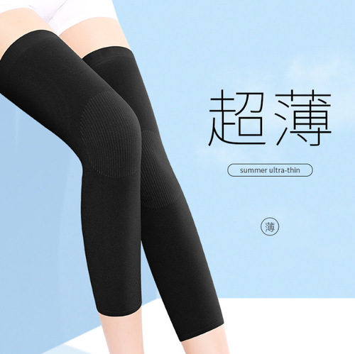 Summer thin AC knee/leg protector, sports leg guard, nylon knee cold-proof and warm, invisible breathable leg protector