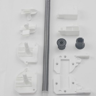 Recoil Invisible Screen Window Accessories, Old-Fashioned Roller Repair and Replacement Plastic Parts Kit, Aluminum Alloy Frame Screen Mesh Self-Installation