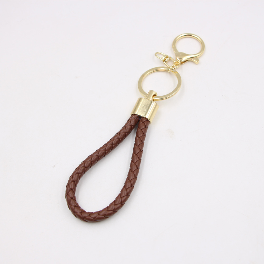 Fashion Geometric Artificial Leather Plating Unisex Keychain display picture 5