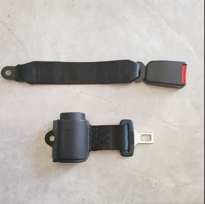 bus with self-locking two-point — Car seat belt - patented-retractor-35cm-webbing-base