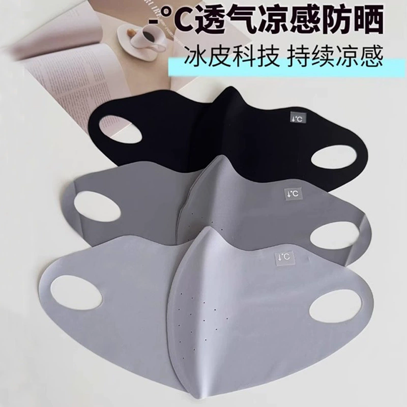 Ледяной шелк без следов солнцезащитные маски для мужчин и женщин летом тонкий дышащий солнцезащитный крем 3d трехмерный угол защиты глаз анти-УФ