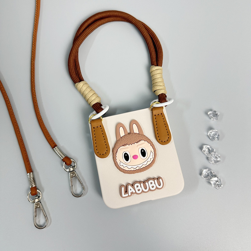 Cute Applicable Xiaomi mixflip Phone Case Glory magicV New Cute Crossbody Protective Case pocket2 Lanyard z flip5 Small Folding Female 6 Case oppofindn3 Autumn and Winter