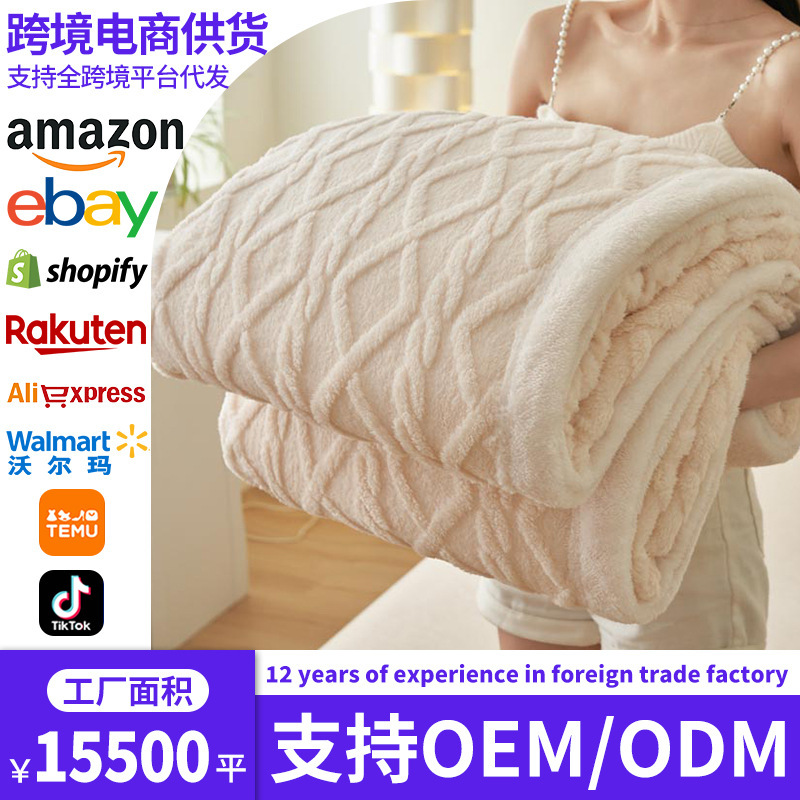 Explosiones transfronterizas de manta de torreta de lana de coral doble capa gruesa manta pequeña manta de lana de cordero siesta manta de sofá manta