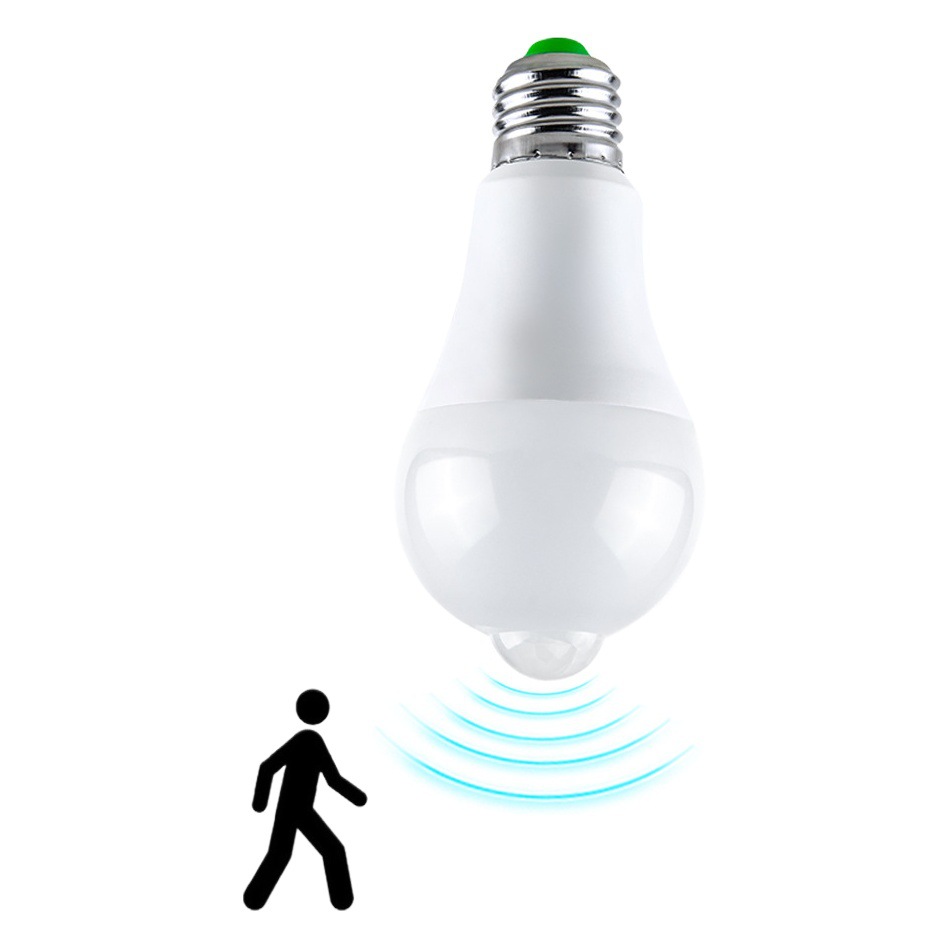 Bombilla de inducción de cuerpo humano bombilla de inducción LED E27 infrarrojos PIR bombilla de presión amplia lámpara de bombilla 12W15W18W20W