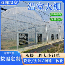 简易大棚镀锌骨架  连栋温室大棚 薄膜内外连栋连体温室大棚定 制