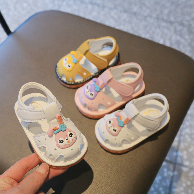 Dropshipping 2023 Summer Cartoon Soft Soled Children's Sandals Baotou Boys and Girls Baby Sandals Called Baby Shoes