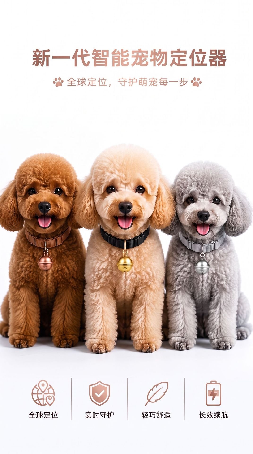 Pet GPS Tracker Mini Portable Cat Dog Locator Anti-Loss Device