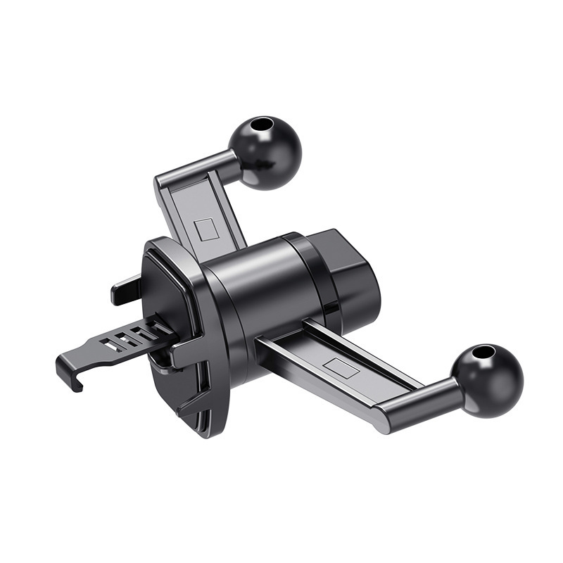 17mm Dual Ball Head Phone Holder with Automatic Locking Clamp, Magsafe Magnetic Air Vent Navigation Car Phone Holder