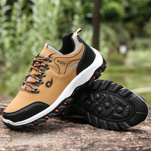 Spring and Autumn Cross-border Large Outdoor Hiking Shoes Men's Travel Shoes Outdoor Exploration Camping Hiking Shoes Men