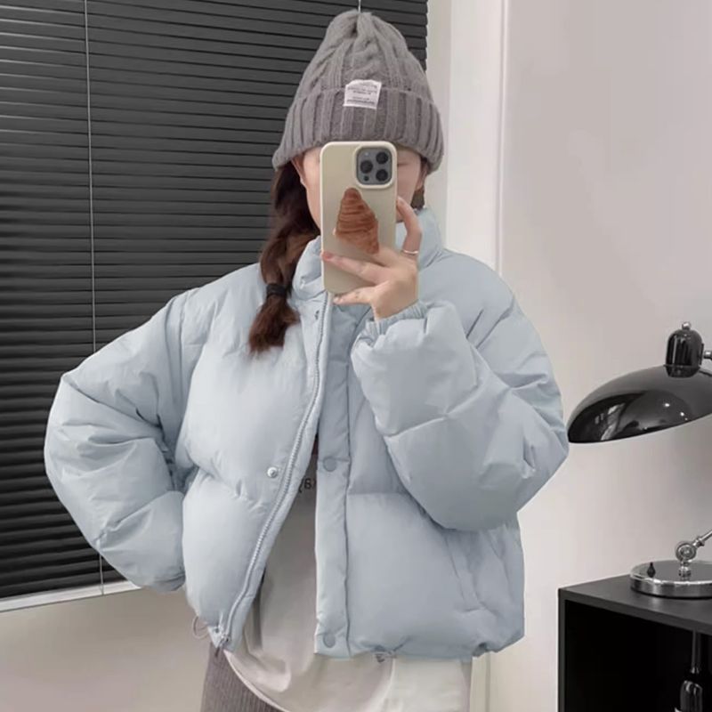 2025年短款棉服女冬季学院风外套立领爆款学生加厚新款棉衣潮|undefined