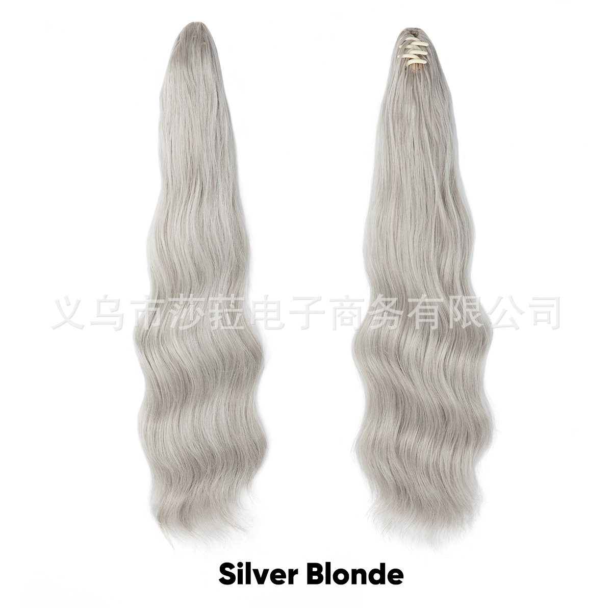 Pelucas de cola de caballo estilo europeo y americano para mujer, cabello sintético largo y rizado, cola de caballo alta con clip de garra naturalmente esponjosa, directamente del fabricante.