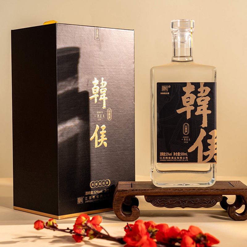 韩侯品鉴52度 浓香型白酒高端商务宴请聚会整箱4瓶装纯粮食酱酿