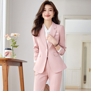 Blue Suit Suit for Women Spring & Fall New Hotel Manager Work Clothes Formal Professional Elegant Suit Jacket