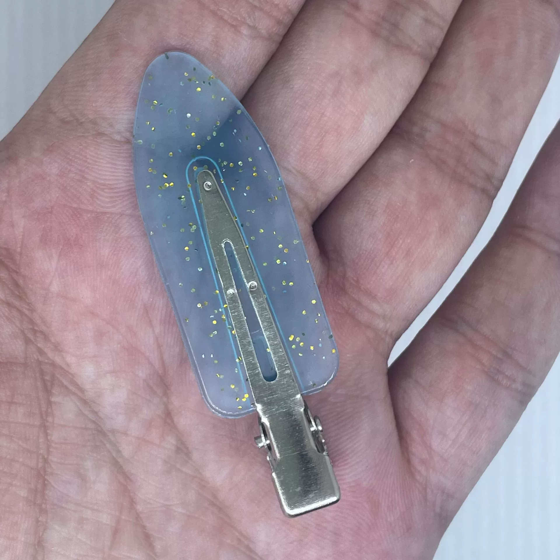 Заколка Hairgrip бесследная, пластик и железо, 59 × 18 мм, многоцветная