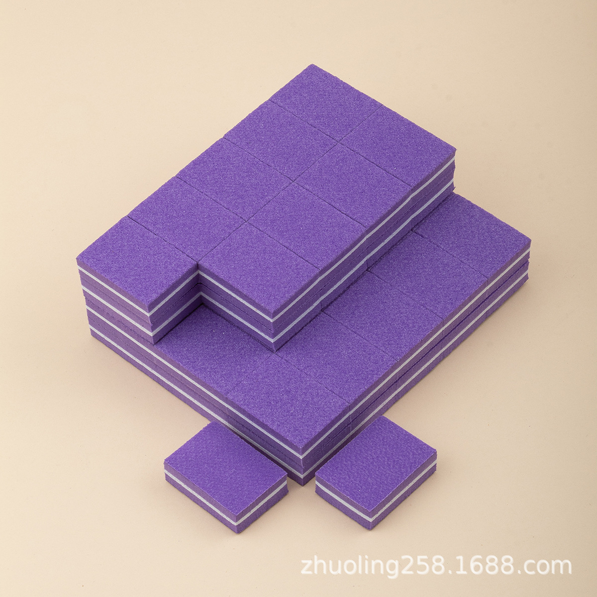 Esponja de uñas mini cuadrado alto espumado pulido colorido bloque de tofu al por mayor fuente de suministro transfronterizo especial fabricante