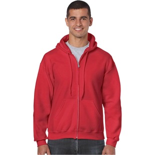 gildan88600 Gildan Hooded Zipper Cardigan Solid Color Velvet Sweater Custom Advertising Shirt Work Clothes DIY