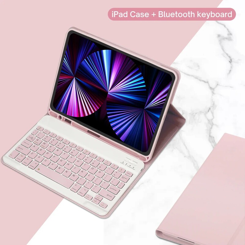 2024種類のipad pro bluetoothキーボード保護カバーair6/5アップルタブレット11インチ保護ケースを適用|undefined