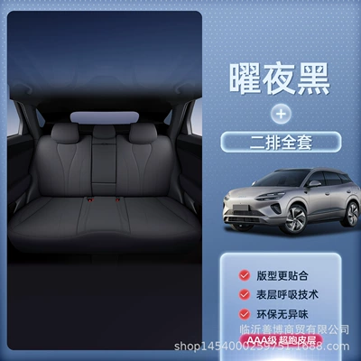 Sea Lion 06Ev/Dmi All-Inclusive Seat Modelə uyğun (Original) oturacaq örtükləri - upgraded-invisible-style-hylux-06-midnight-black-full-set-for-second-row-no-specifications