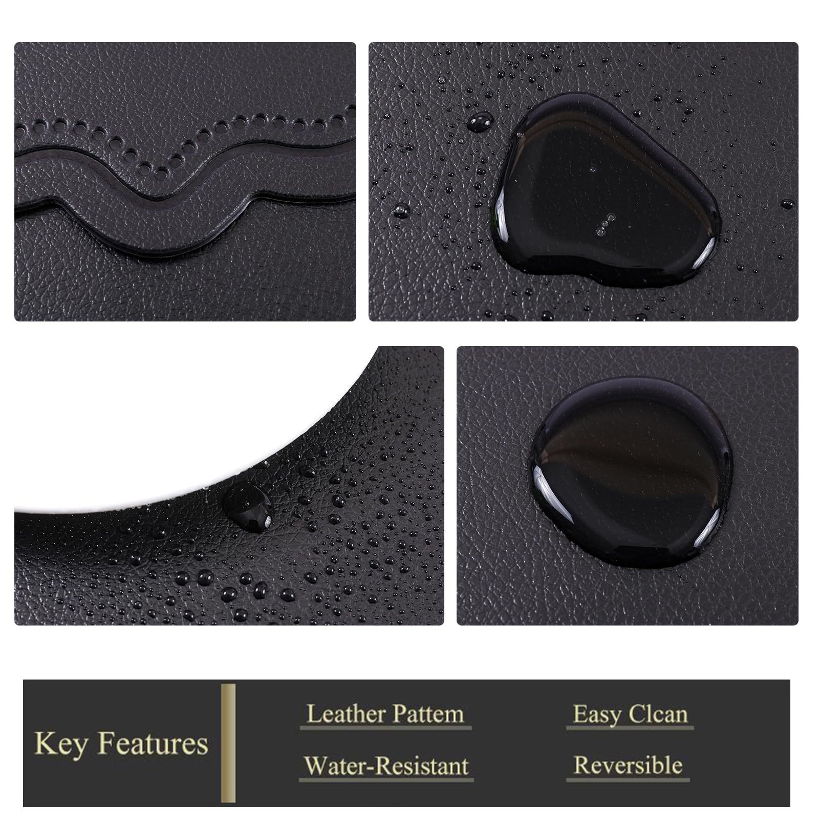 Nuevo estampado almohadilla de cuero arco de doble color pvc almohadilla de comedor anti-deslizante almohadilla de mesa aislante de calor almohadilla de taza hotel doméstico