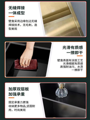 Stainless steel niche TV metal partition wall cabinet living room bathroom embedded bathroom shelf finished product customized