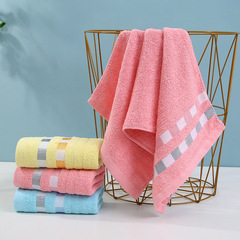 純棉毛巾批髮絲帶格禮品毛巾加油站禮品商超促銷勞保面巾刺繡logo