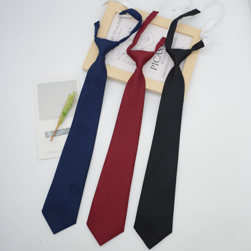JK Tie Women's Korean Style Japanese College Style Black Zaohong Hand Tie-free School Uniform Short Student Fashion JK Tie Women's Korean Style Japanese College Style Black Zaohong Hand Tie-free School Uniform Short Student Fashion