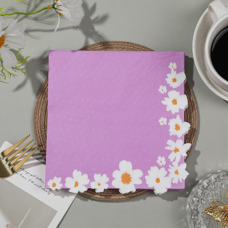 New Alien Daisy Printed Napkin Colorful Disposable Decorative Paper Premium Hotel Party Party Tissue New Alien Daisy Printed Napkin Colorful Disposable Decorative Paper Premium Hotel Party Party Tissue