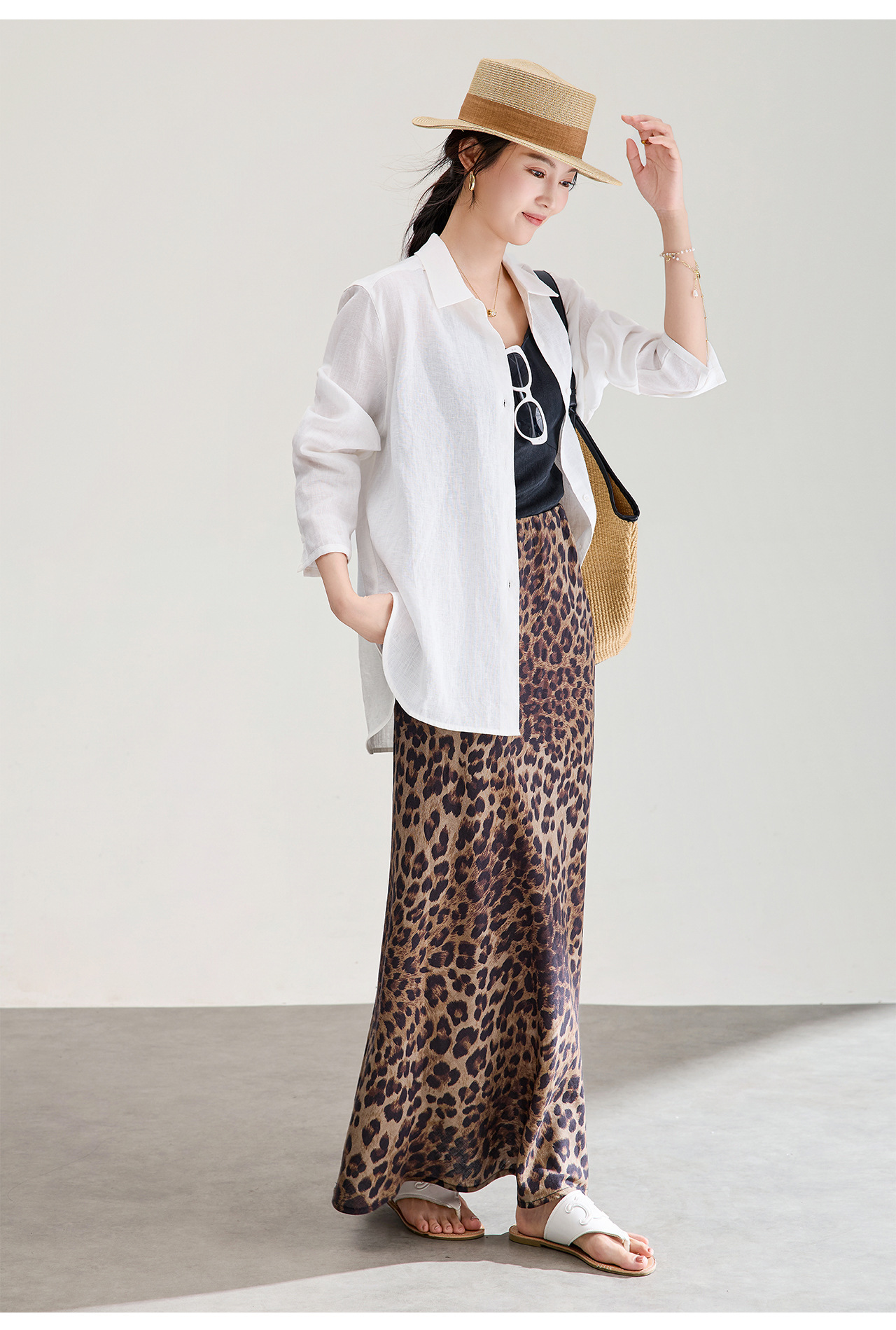 Áo sơ mi nữ linen chất lượng cao, phong cách cổ điển thư giãn, dáng rộng mùa hè — Đỏ Vermilion chi tiết 21