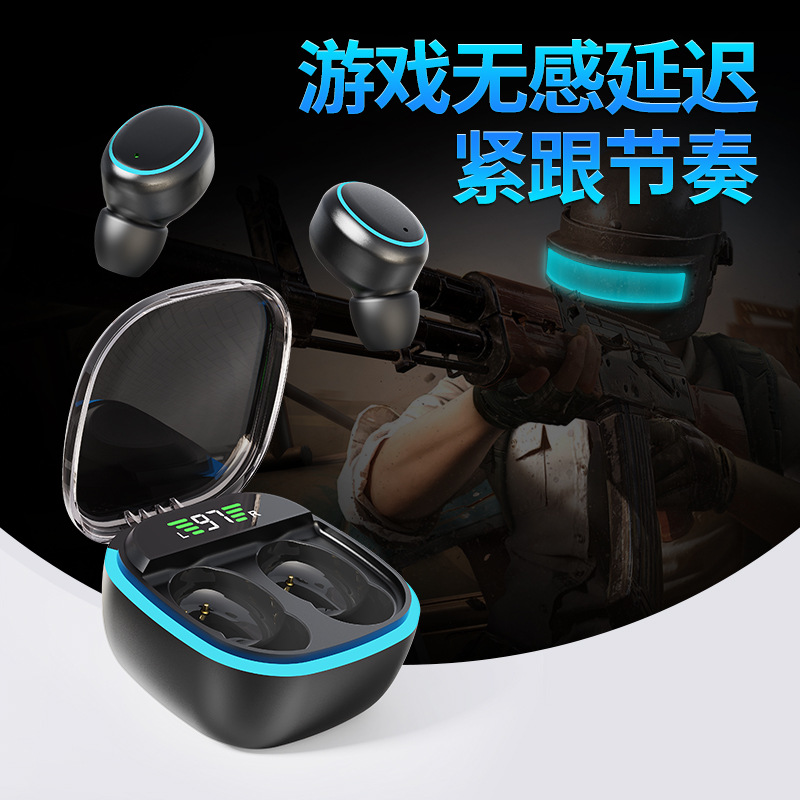 Temu Hot Sale Transfronterizo X1 auriculares inalámbricos Bluetooth tipo de reducción de ruido en el oído deportivo pantalla digital privada modo táctil nuevo TK