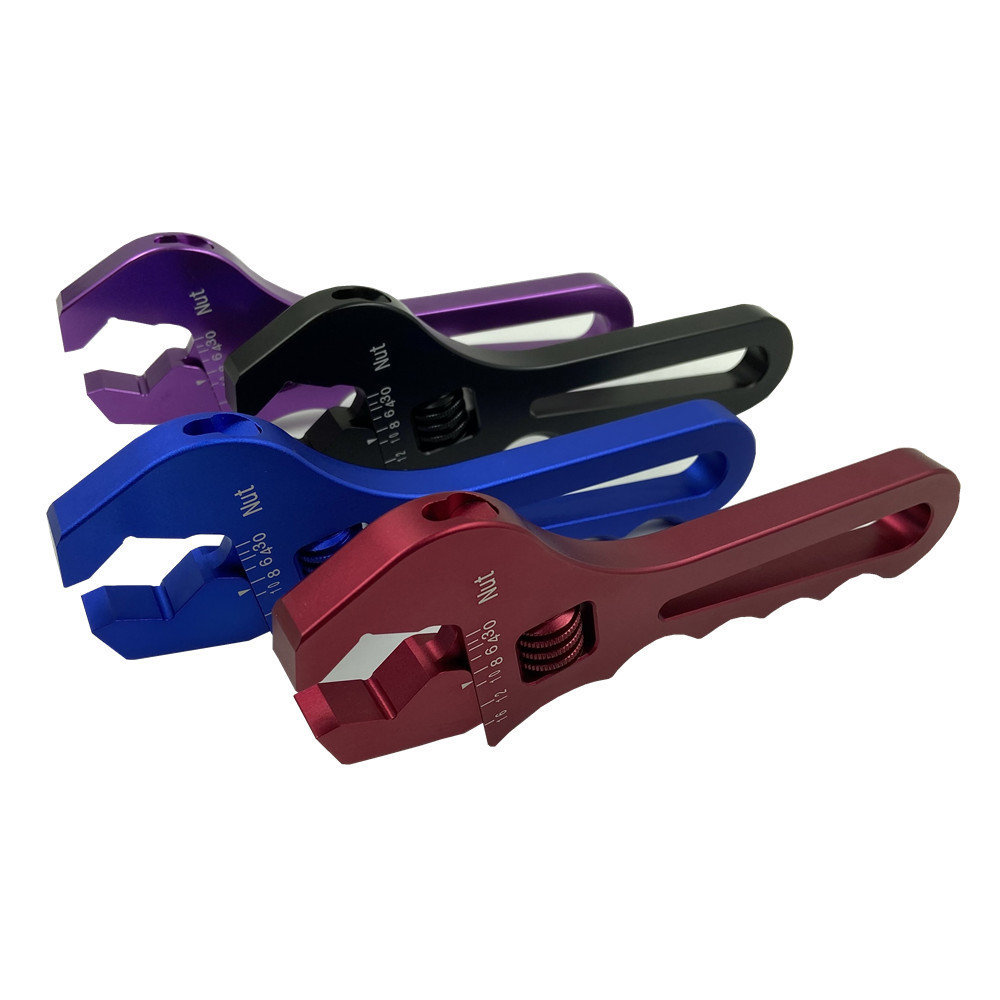 Llave de coche modificada Llave de tubo AN3-AN16 Llave ajustable en forma de V Accesorios de coche modificados