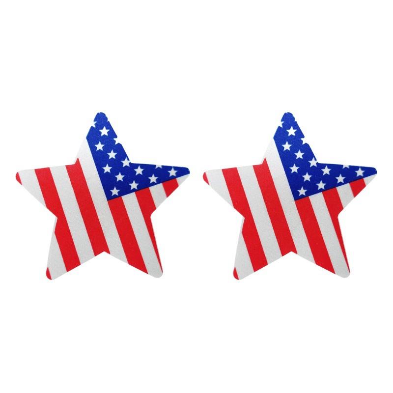 Трансграничные спотовые одноразовые молочные наклейки США Stars and Stripes наклейки на груди флага