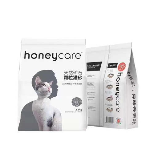 Honeycare Mineral Granules Activated Carbon Bentonite Mixed Low Dust Clumping Cat Litter