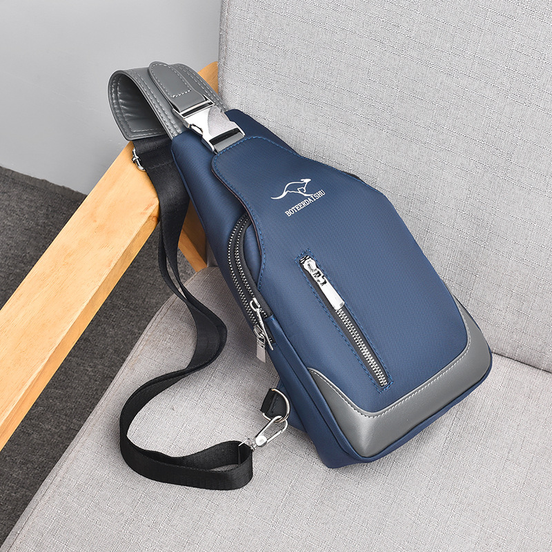 Botel bolsa de pecho marca de moda Oxford tela hombro mensajero bolsa 2023 nueva carga pequeña mochila de los hombres bolso colgante casual moda