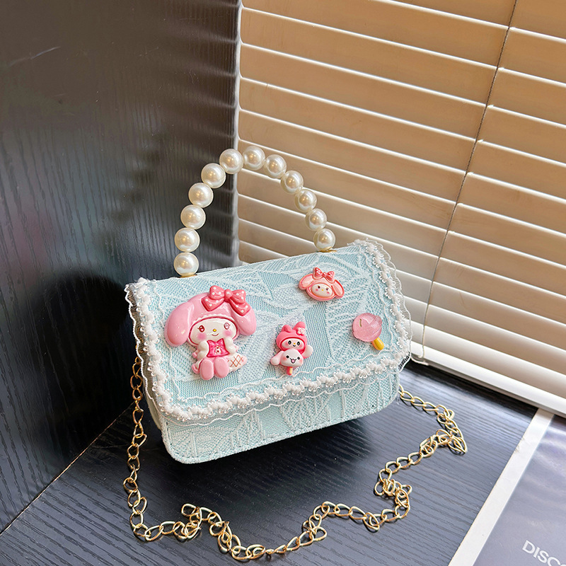 Nuevo niño Kulomi bolso de hombro de moda pequeño viento fragante bolso de niña para salir bolso de hombro coreano universal