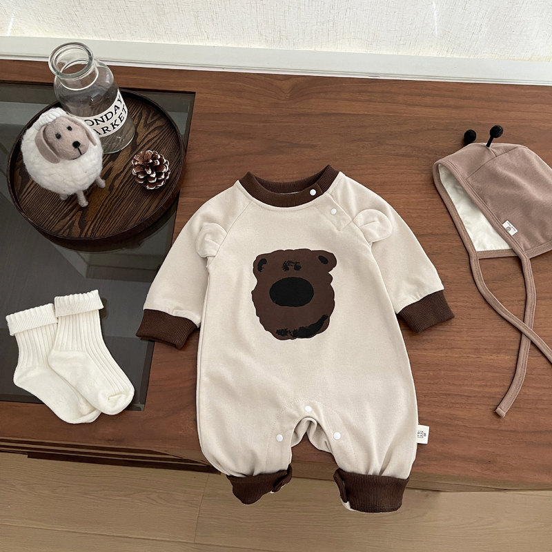宝宝衣服春秋季婴儿连体衣超萌可爱长袖爬服小月龄满月百天外出服|undefined