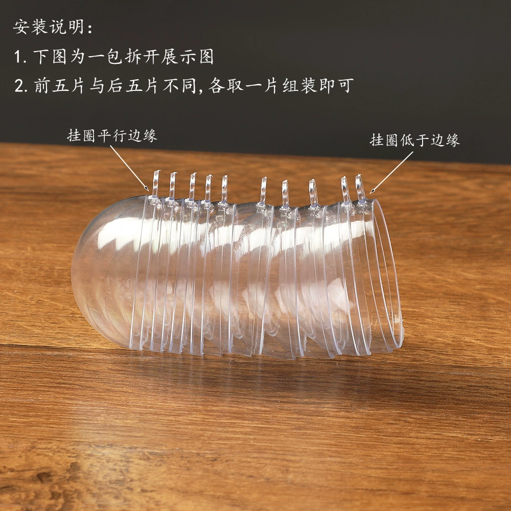 Transparent acrylic jewelry, pack
