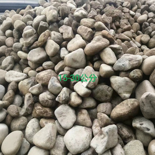 Variegated Cobblestone Bottom River Beach Stone Engineering Paving Garden Stone Park Landscape Stone Transformer Stone