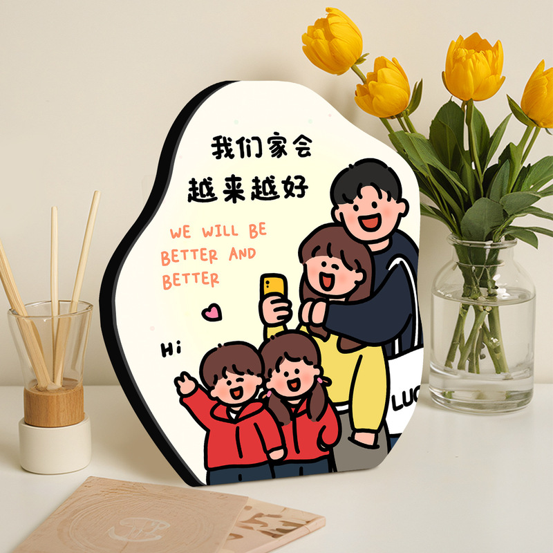 Creative Photo Frame Display for Living Room Decoration, Atmospheric Blessing Decorative Painting, High-End Calligraphy Art