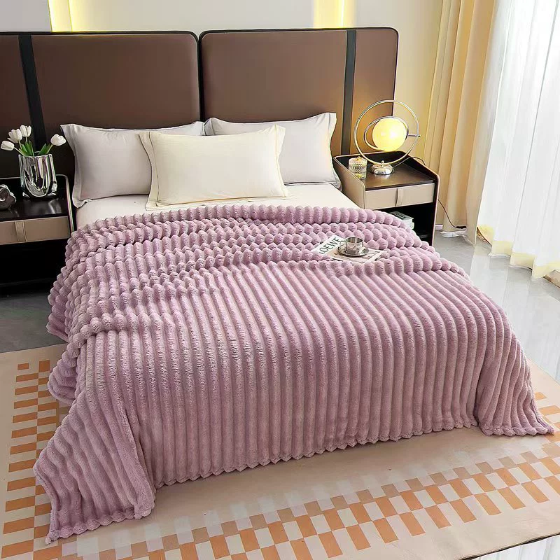 Flannel Double-Sided Duvet, Thickened Plush Throw, Multiple Sizes 70×100–200×230 cm